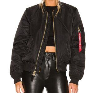 Alpha Industries MA-1 W Bomber Reversible Black Orange jacket S